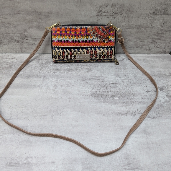 Sakroots Large Smartphone Crossbody Wallet Bag Purse Multicolor - Picture 6 of 10